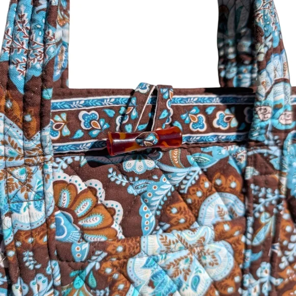 Vera Bradley Java Blue Tote (EUC) - Picture 4 of 10